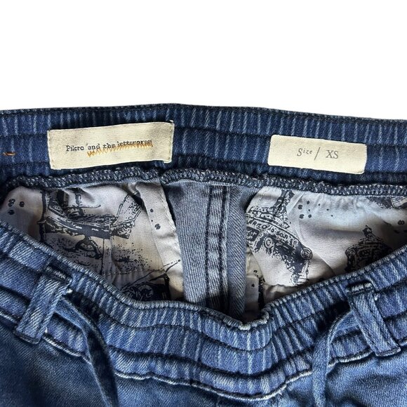 Pilcro The Letter Press Women's Joggers Denim Medium Washed - Size Extra S - Picture 4 of 7